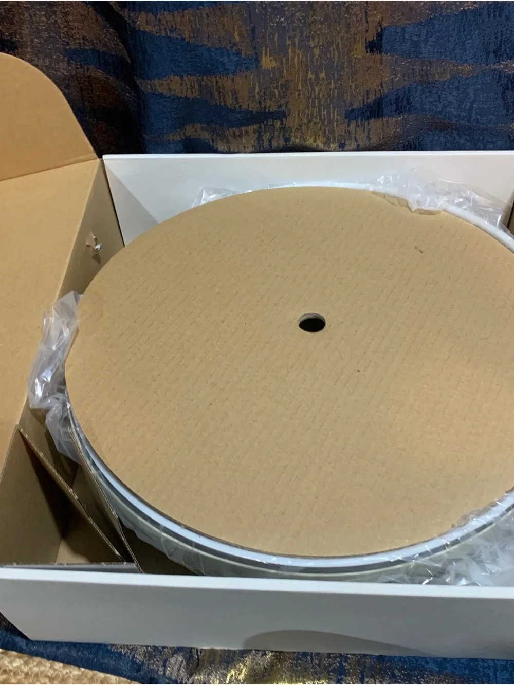 IKEA BLASVERK Dome Pendant Light - Cream and White Gloss